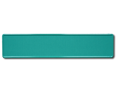 15. EU-plate turquoise reflex